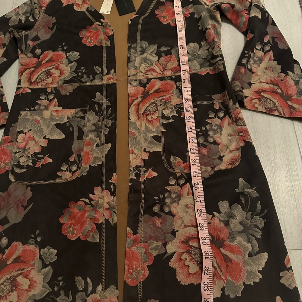 NWT ANTHROPOLOGIE Monarc - Marcela Rose Print Kimono Jacket Sz M - Picture 5 of 6